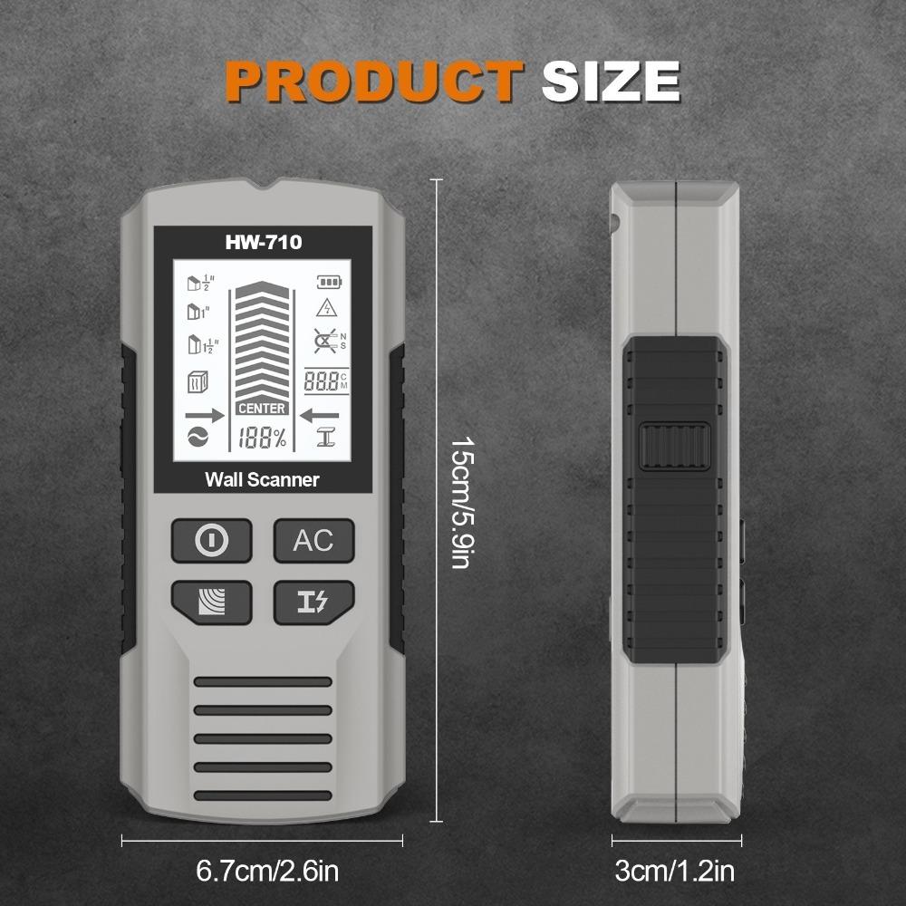 Multifunctional Wire Pipe Power Scanner 5 In 1 Wall Metal Detector Wire Pipe Power Detector