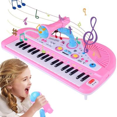 With Microphone 37 Key Electronic Keyboard Kids Electronic Piano  Birthday Christmas Holiday