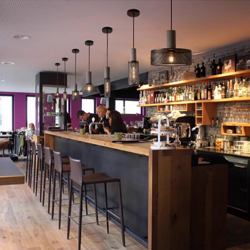 Vintage restaurant pendant light corridor cement column forged iron lampshade LED E27 coffee shop home decoration pendant light