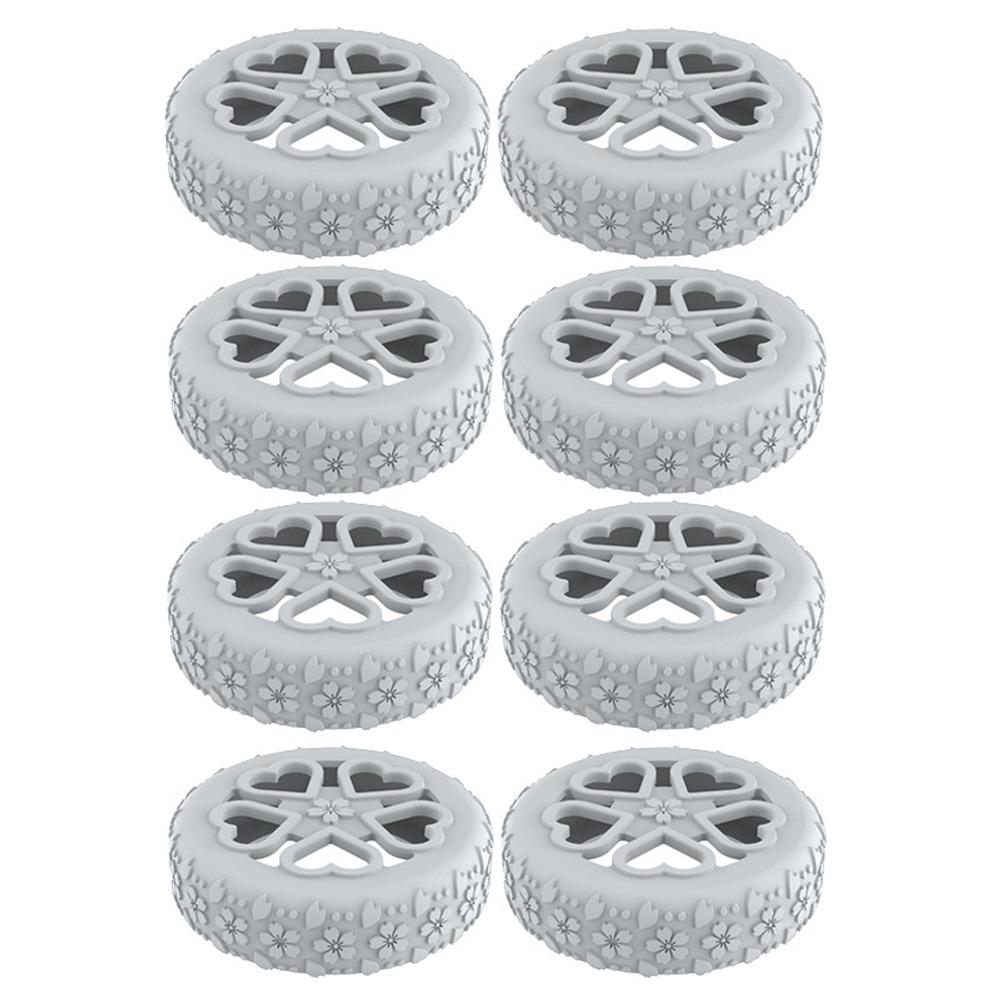 8Pcs Luggage Wheels Protector Rings Silicone Luggage Accessories Wheels Cover For Most Luggage Reduce Noise For Travel Luggage