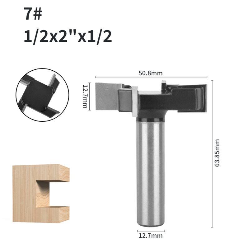 A25F-CNC Spoilboard Surfacing Router Bits, 1/2 Inch Shank, 12.7Mm Diameter, Altin Coated