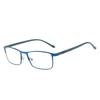 Men Myopia Glasses Anti Blue Light Reading Glasses Full Frame Stainless Steel Business Myopia Glasses with Degree 0 To -6.0