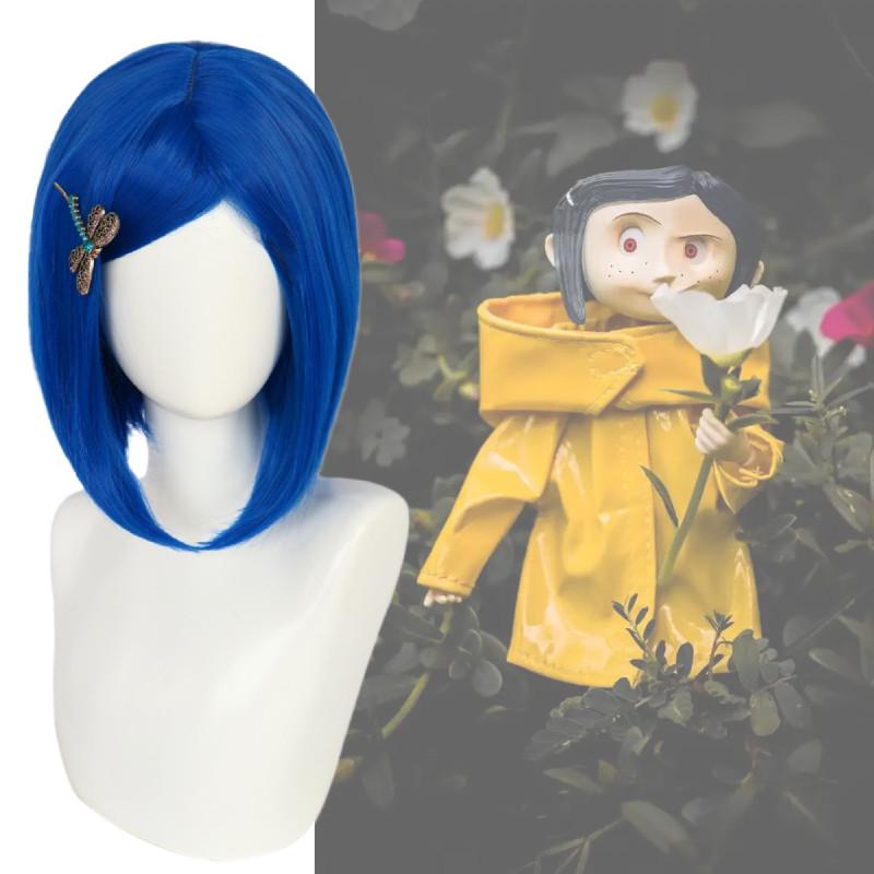 Coraline Den Hemmelige Dør Cosplay Paryk Med Højtemperatur Silke Til Rollespil Og Kostumefester