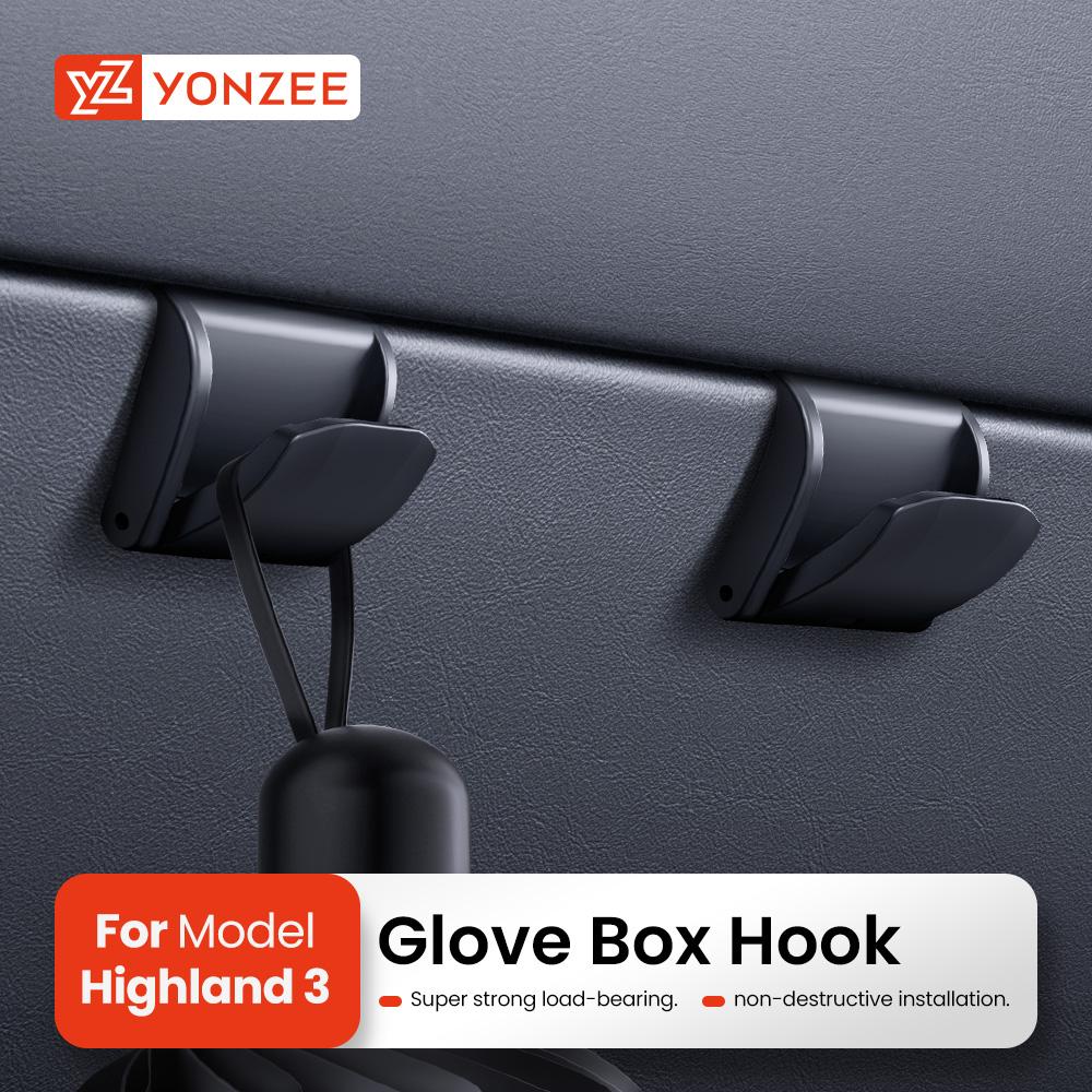YZ For Tesla Model 3 Y Highland Juniper Glove Box Hook Co-pilot Buckle Interior Modification Accessories