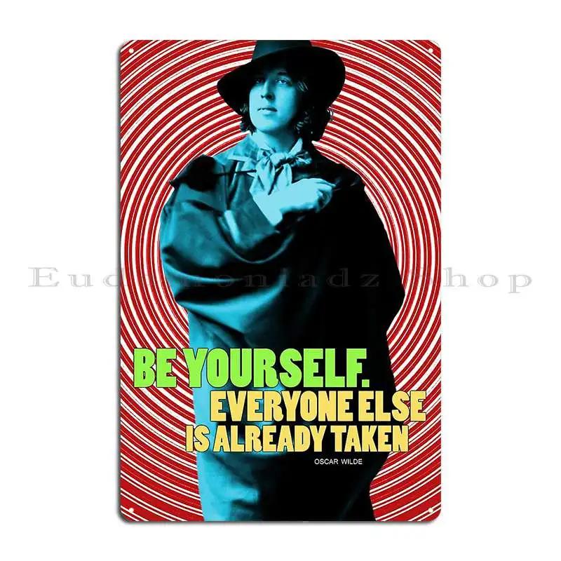 Oscar Wilde Quote Metal Plaque Poster Wall Pub Custom Bar Party Cinema Tin Sign Poster 20x30cm(7.8x11.8inch)
