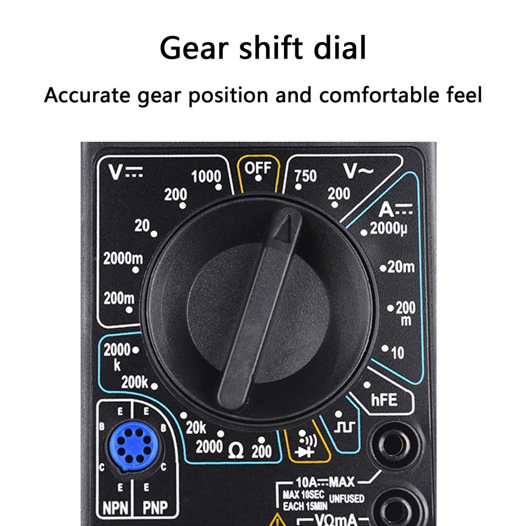 Professionelles Kompaktes Digitalmultimeter Spannungs- Strom- Widerstandsmessgerät Mit Großem LCD-Display für Elektronikanwendungen
