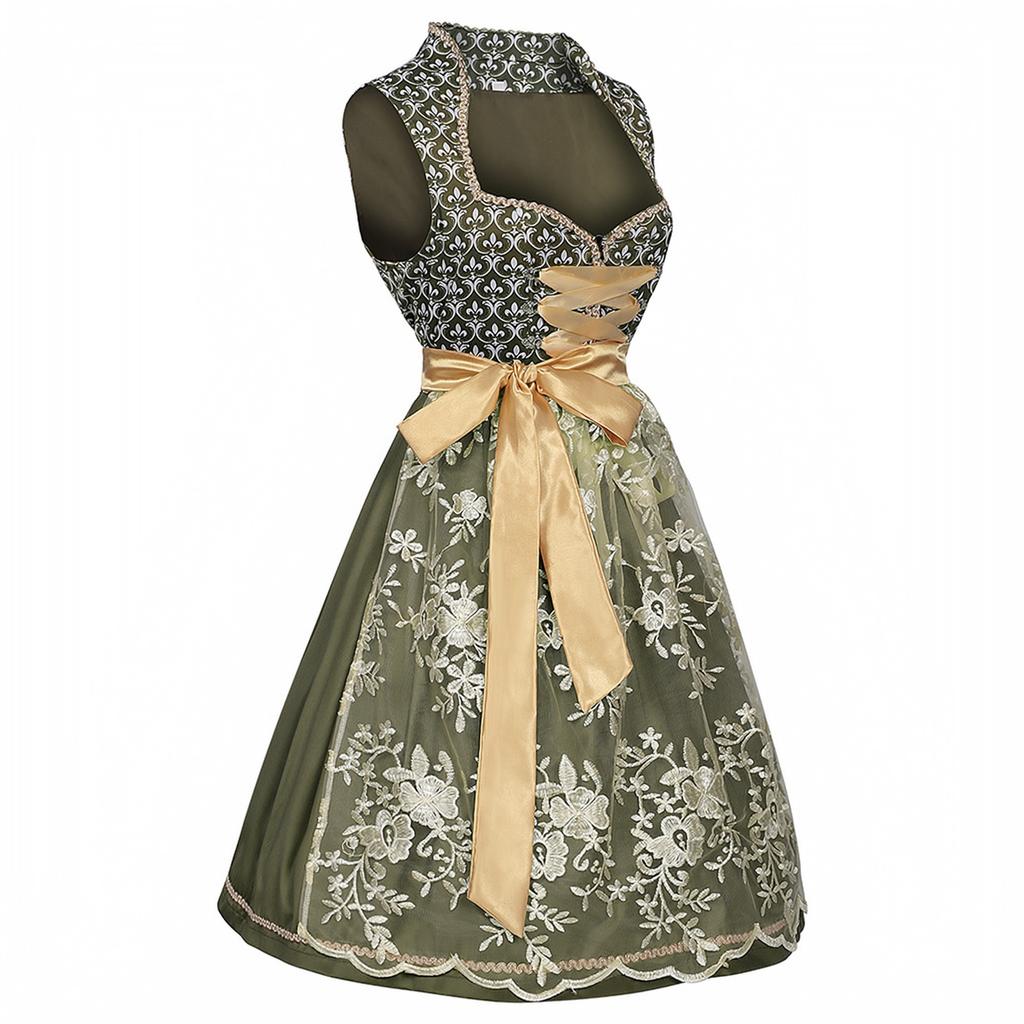 Women's Oktoberfest Costume Dress Set with for Festival Party