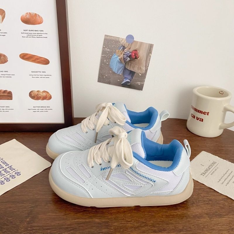 Pink Double Mesh Shoes Female Ugly Cute Summer New Niche Breathable Sports Little White Shoes