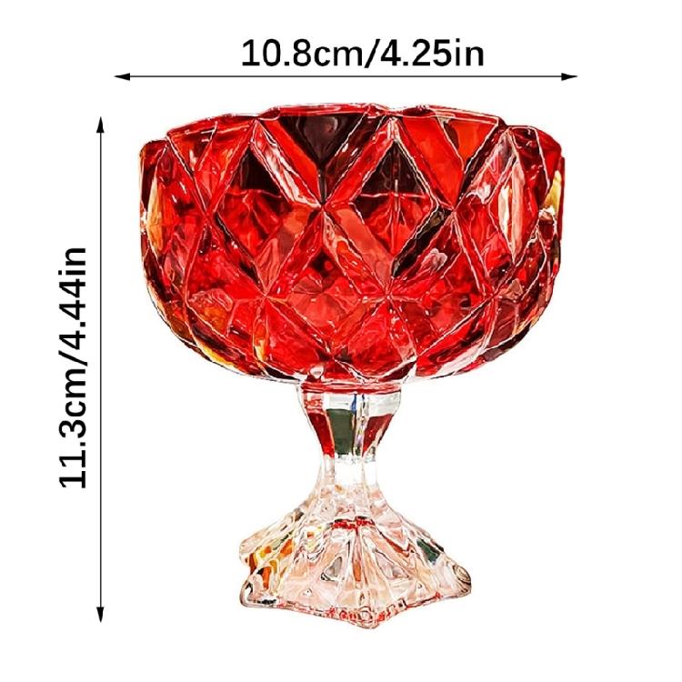 Classical High Stem Glasses Serving Dish Offering Spacious Capacity To Hold 285ml Of Treats For Daily Use Or Special Event