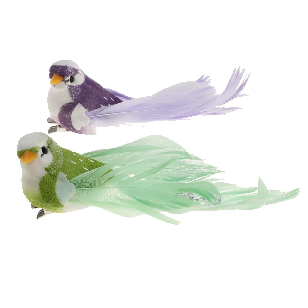Decorative Birds Artificial Foam Feather Simulation for Home Garden Party Wedding Accent Decor