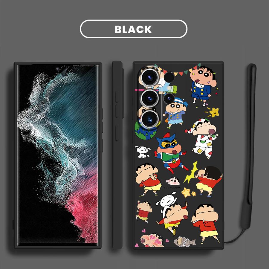 

Fashion Crayon Shin-chan Case for Samsung Galaxy S25 S25Edge S21 Plus S23 Note 20 10 Ultra S20 FE S22 S24 Ultra Phone Cover Galaxy S25
