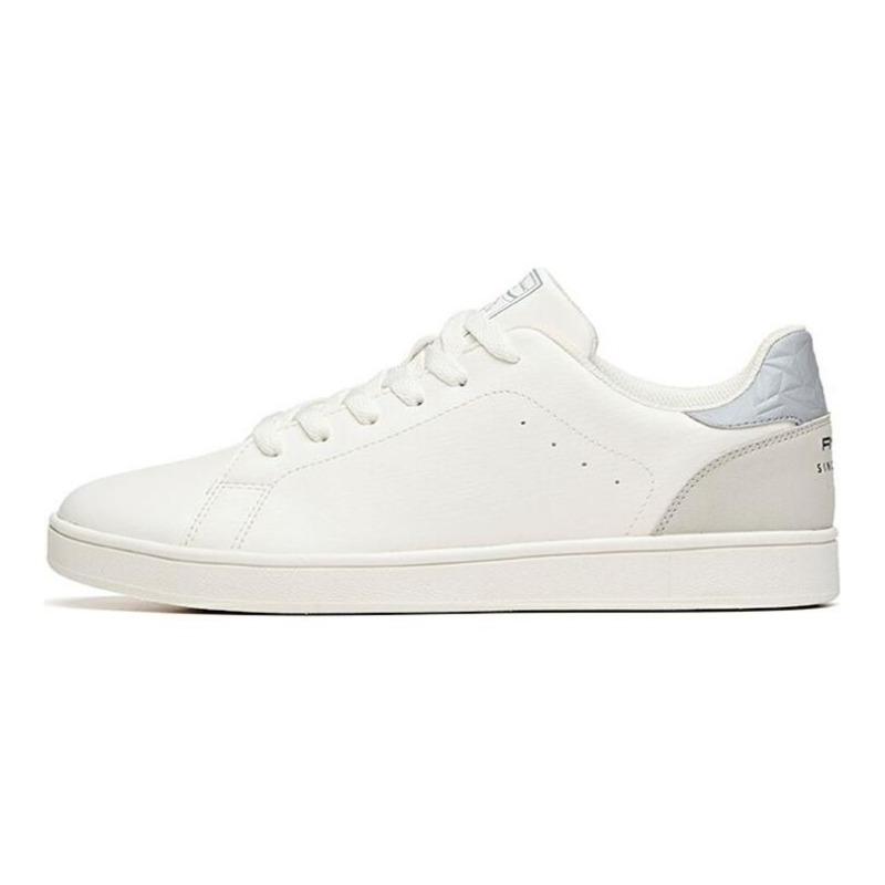 Anta Men Lifestyle Fleece Lined Low Top Skate Shoes White Grey 912048016-3 40.5