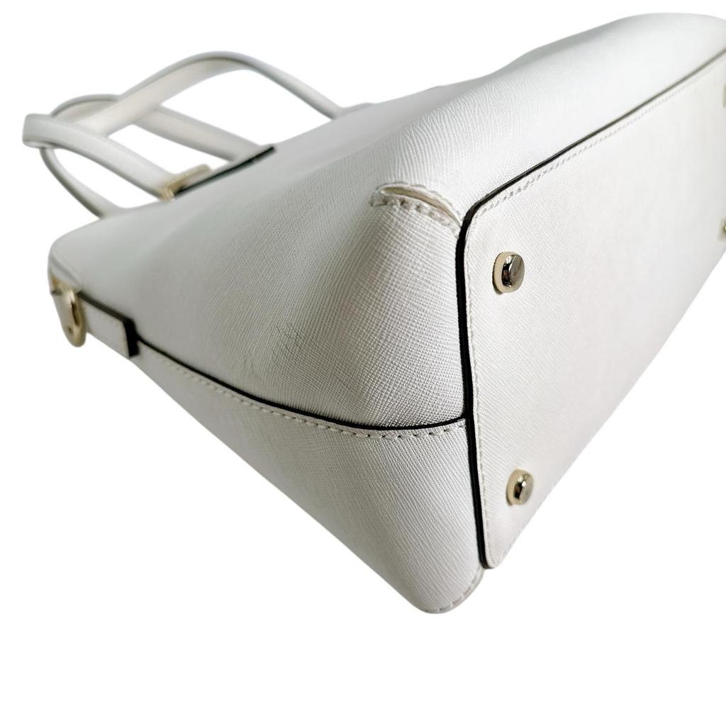 Kate Spade Shoulder Bag Handbag PVC White Women PXRU4471 Used