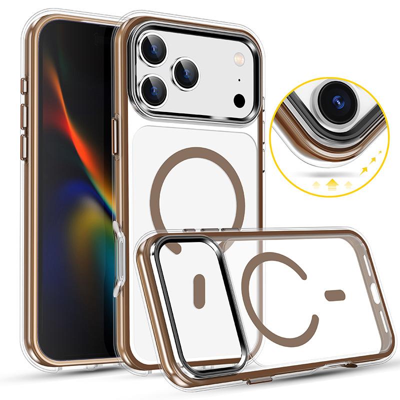 Hot Selling for IPhone17Promax Protective Cover 16 Vacuum Air Bag Anti-Yellow 15 Magnetic All-Inclusive Mobile Phone Case