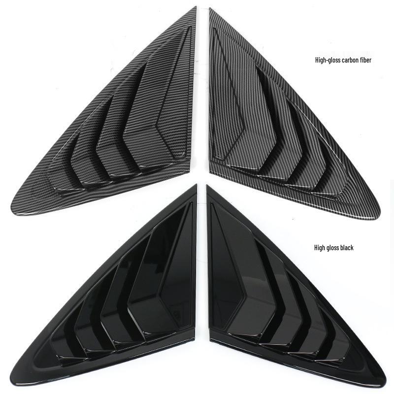 Glossy Carbon Fiber Rear Quarter Window Trim for BYD Seal