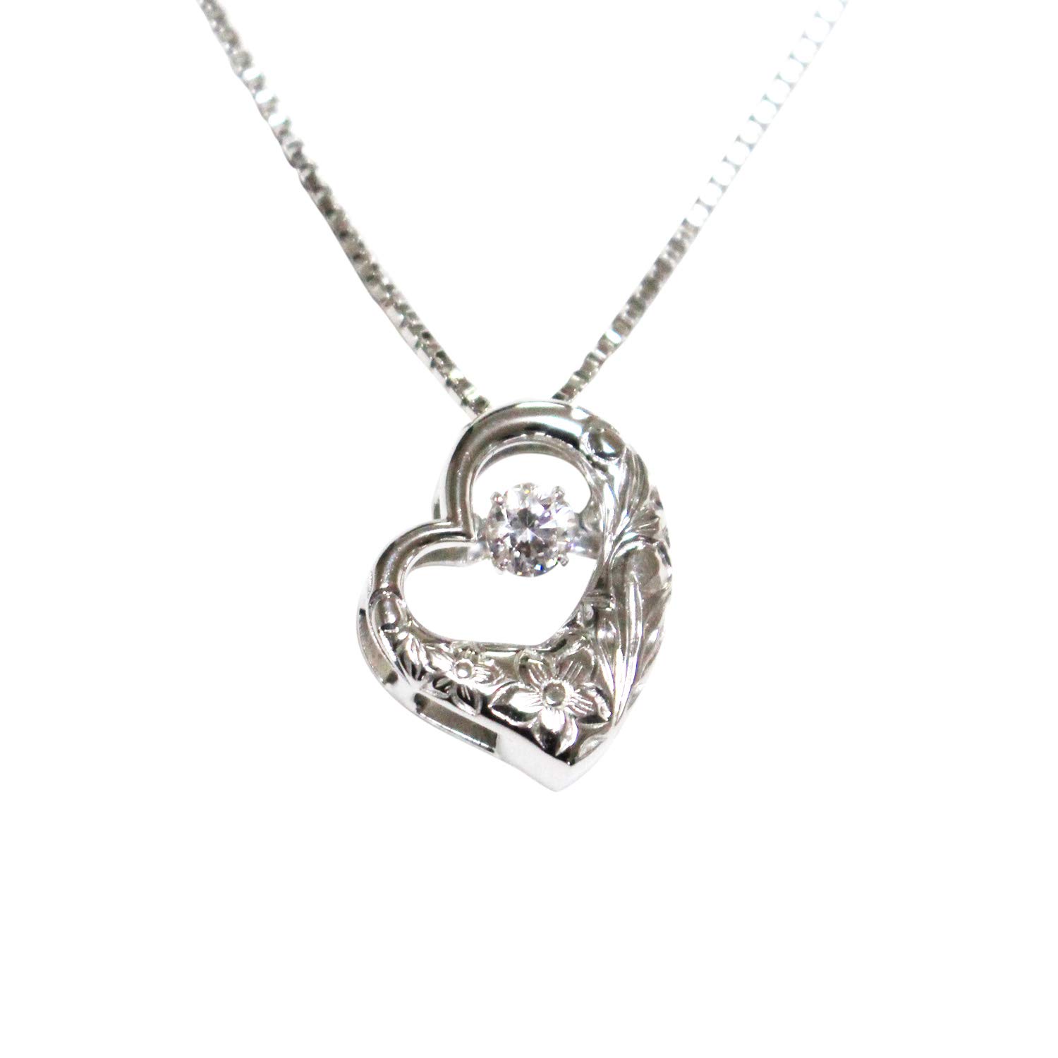 

Ashes Pendant Dancing Stone Cubic Zirconia Swinging Hawaiian Jewelry Memorial Pendant Silver Handheld Memorial Ashes Container