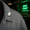 Outfit Brooch for Men & Women, Cartoon Kitten Drinking Wine Enamel Pin, Decorative Accessory for Jackets Bags Hats