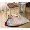 4 Pack Flannel Chair Cushion for Desk Chair Soft Plush Nonslip Seat Cushions Washable Kitchen Dining Chair Pads with Ties Office Car Sitting Chair