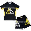 Mens Sporty MMA Training Set Short Sleeve T-Shirt Shorts Mesh Athletic Wear Lightweight Gym Workout Outfit
