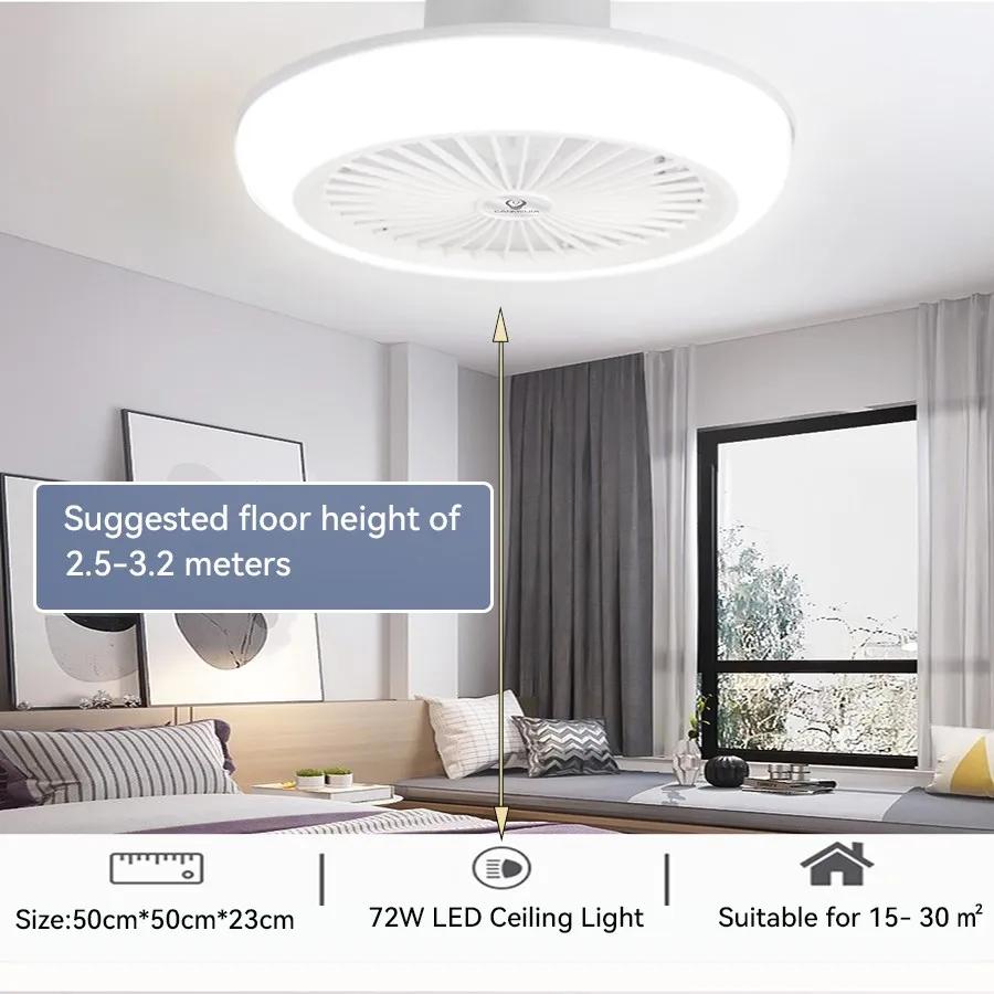 30W 24W Ceiling Fans Light  85-265V Ceiling Fans with Light and Remote 3 Colors Dimmable Ceiling Lamps for Kitchen Bedroom