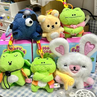 Plush Blind Box Frog Cotton Rabbit Doll Gift Hanging On Kawaii Plush Doll Toy