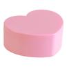 Pink Color Heart Shape Jewelry Box Small Size Plastic Jewelry Organizer Case With Mirror Portable Jewelry Storage Box