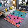 Colorful Music Notes Pattern Carpet Suitable As a Non-slip Mat for the Living Room or Bedroom Sofa