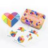 Tangram Iron Four Multi-functional Creative Children's Wooden Educational Toys Puzzle Kindergarten Teaching Aids