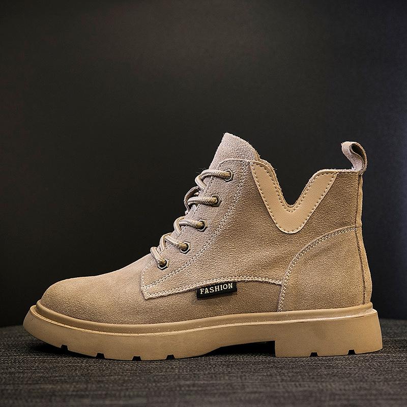 Leather Martin Boots Autumn and Winter New Women's Short Boots Flat Women's Boots Black Locomotive Women's Shoes Thin Boots