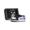 Air Jordan 1 Vintage Basketball Shoes Men's Low Top Black Purple 553558-131(Team85-S-BOXA)