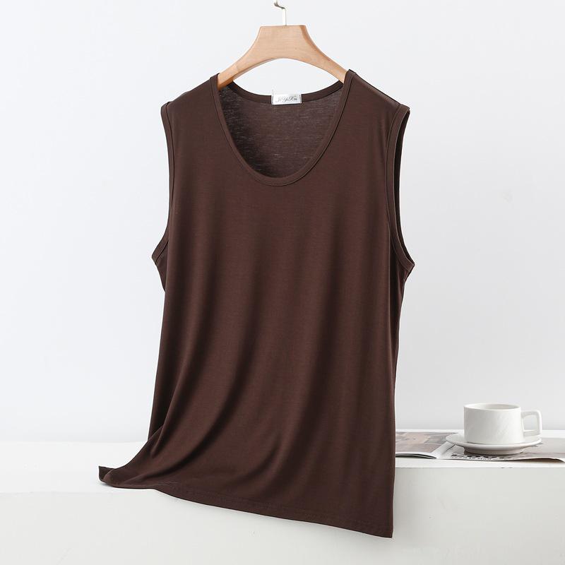 Modal Women's Sleeveless Pajama Top - Lightweight, Casual, Plus Size for Spring/Summer