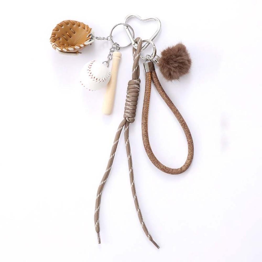 Stylish Design Baseball Braid Rope Pendant Hanging Chain Braided Bag Charm  Handbag Accessory