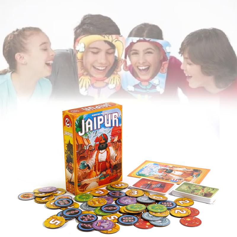 Jaipur Jogo de Cartas de Mesa Interativo Família Mercante Indiana Para Reuniões Divertidas
