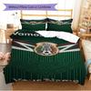 Name Custom Mexico National Football Team Pattern Bedding Set Quilt Cover Pillowcase Home Decor Gift (1 * Duvet Cover + 2 * Pillowcase, Without Core)