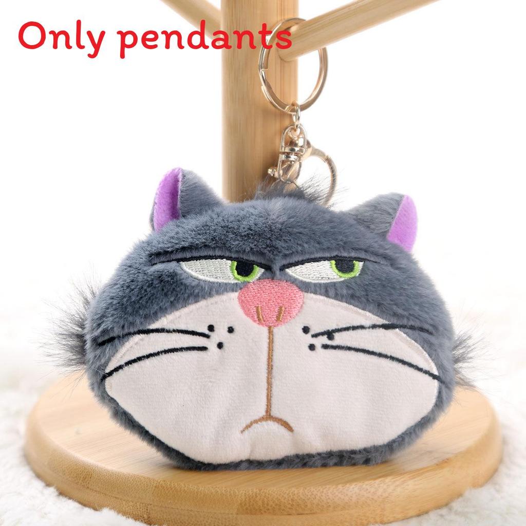 Plush Cat Keychain With Pink Butterfly Bow For Girls Gift And Accessories Wallet