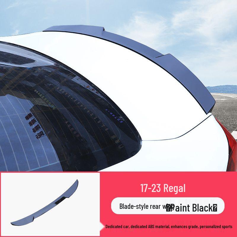 Painted Blade Style Rear Spoiler for Buick New Regal 17-24 Models - No-Drill Installation