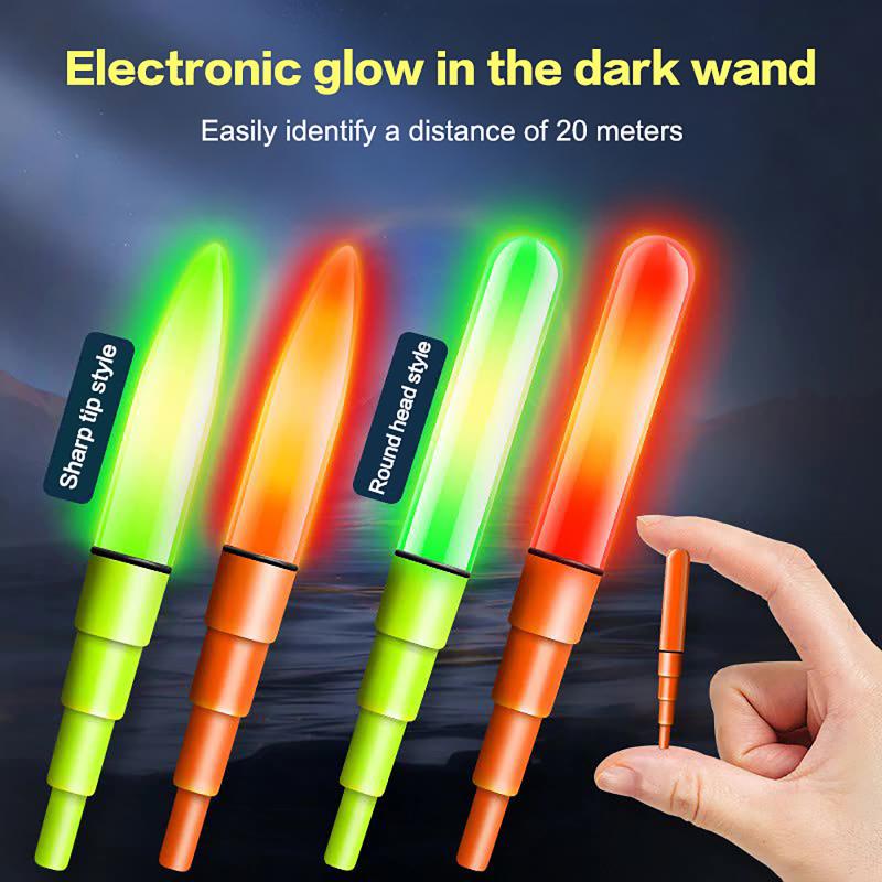 LED Luminous Float Tail Light Night Fishing Rod Tip Lamp Long Battery Life Waterproof for Lake River Angling