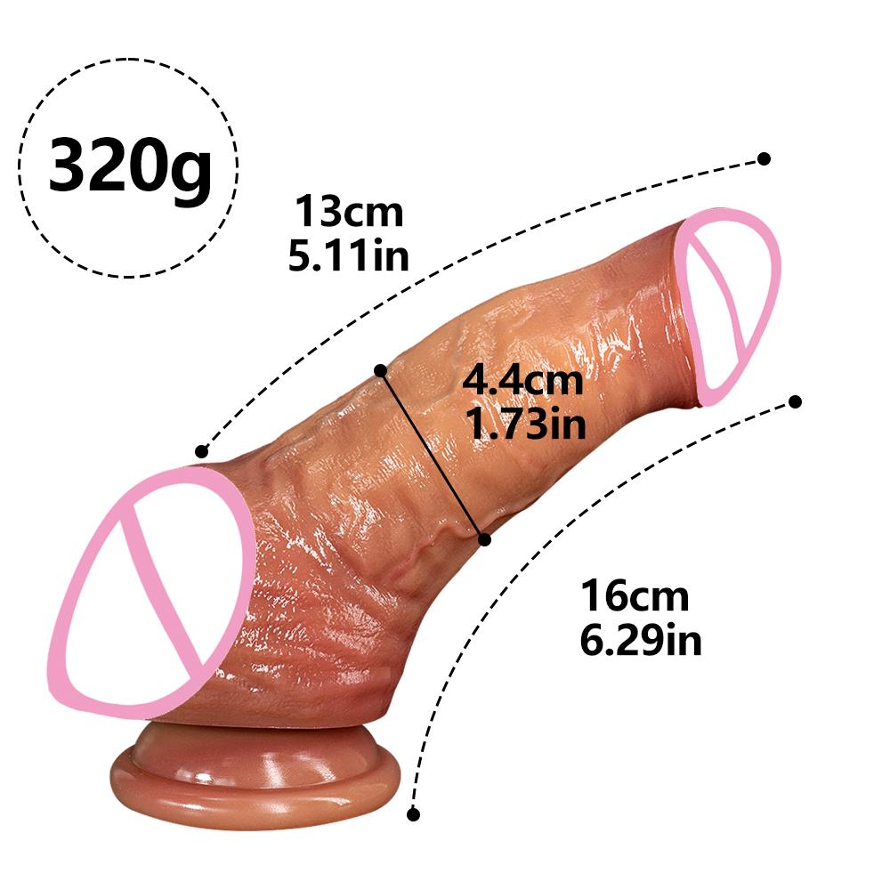 Big Penis Realistic Dildo Super Soft Silicone with Suction Cup Vagina Stimulato G-spot Curved Shaft Sex Toys For Women Men Gay