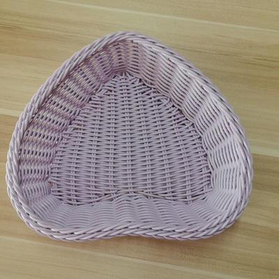 Lila Kunst rattan PP Schreibtisch Aufbewahrungskorb Set