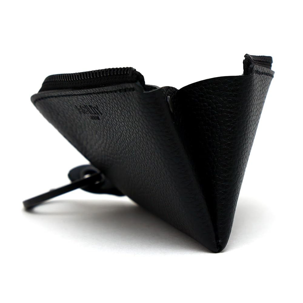 AGILITY Affa Zipper Mini Wallet Compact Wallet Extra Small Wallet Small Mini Leather Genuine Leather Water Repellent "Posh" L-shaped