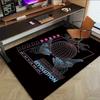 1pc FUTURE REVOLUTION Home Office, Durable Polyester Floor Mat with Easy, Office Decor, Urban Style, Nonslip Backing