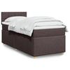 VidaXL Sommier à lattes de lit avec matelas Marron foncé 100x200 cm 3286594