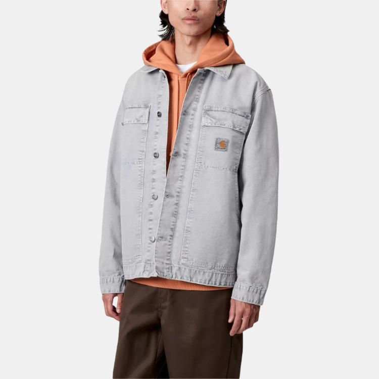 Carhartt WIP FW25 OG Arctic Jacket Classic Loose Button Double Pocket Long Sleeve Single Breasted Denim Jacket Men jackets I035817-89-5F