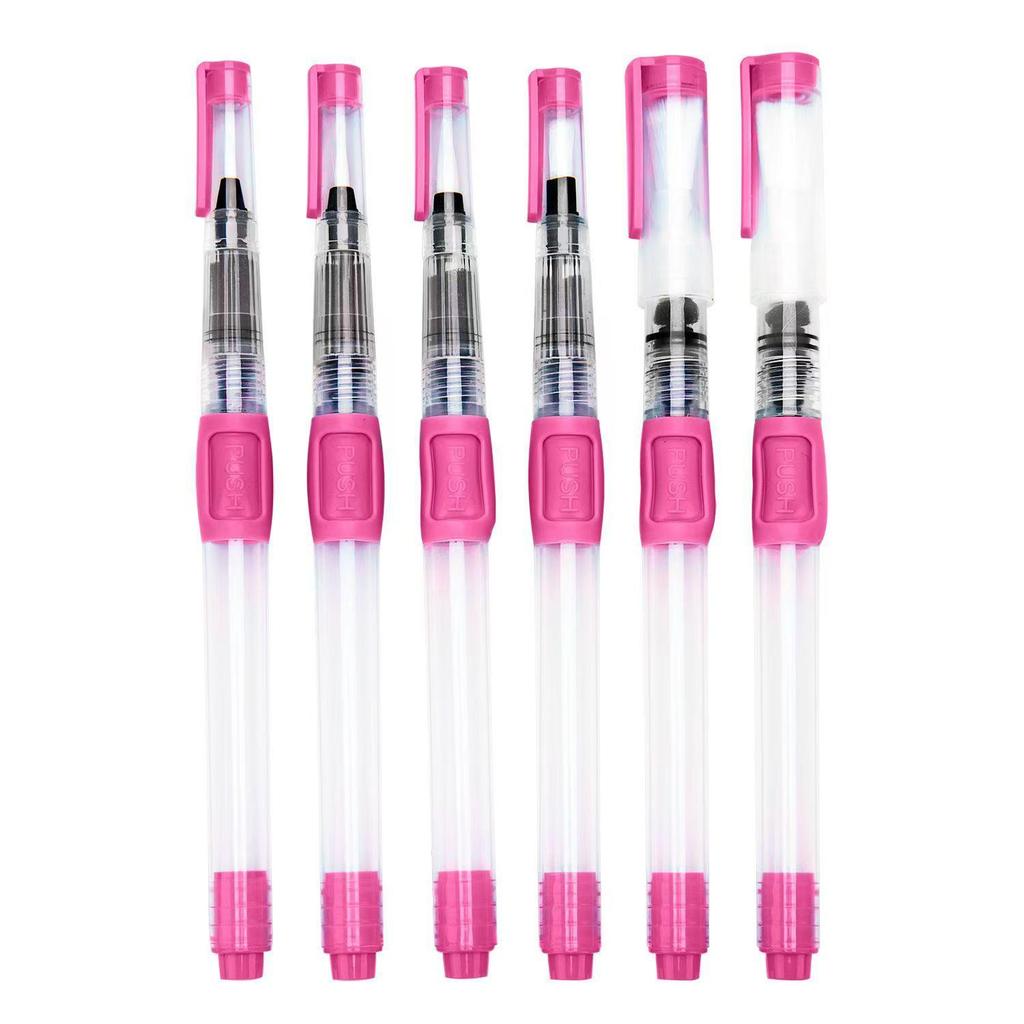 Fountain Pen Watercolor Paint Set with Large Capacity Nib & Refillable Brush