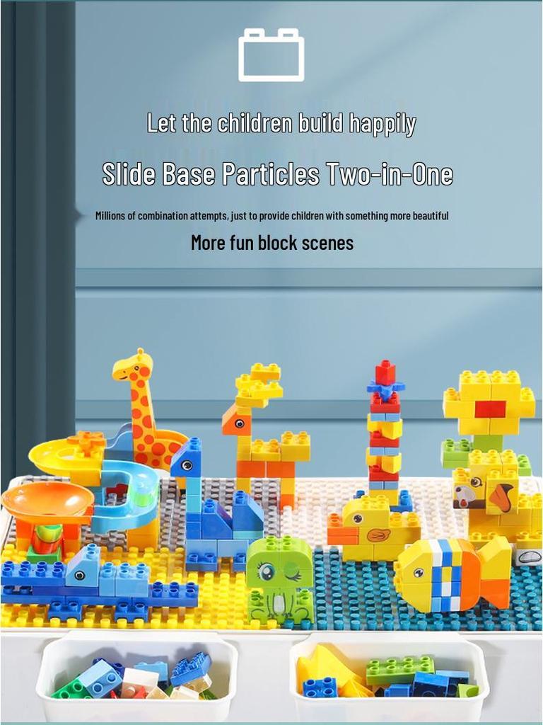 Children's Multifunctional Building Block Table for Early Education and Brain Training
