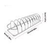 Grilled Rib Rack Can Support 9 Rows Of Ribs Air Fryer Stainless Steel Barbecue Grill Rack Non-stick Cooking Tool For Air Fryer
