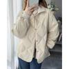 Petite Lightweight Diamond Quilted Stand-up Collar Down Jacket
