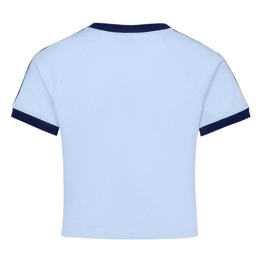 Adidas Originals Three Stripe Short Sleeve Crop Sports T-Shirt Women tops KX7971