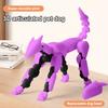 3D Printed Hound Action Figure Multi-jointed Movable Robot Dog Model Articulated Animal Figurine Desktop Decoration Kids Adults Gift
