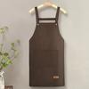 1Pcs with Pockets Kitchen Cooking Apron Waterproof Work Uniform  for Hotel Resturant Coffee Shop
